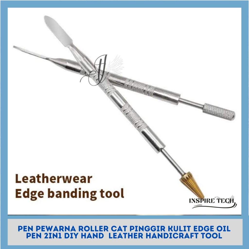 

PEN PEWARNA ROLLER CAT PINGGIR KULIT EDGE OIL PEN 2IN1 DIY Hand LEATHER Handicraft Tool