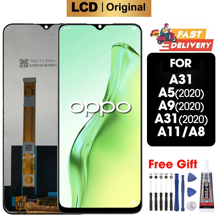 ART B8J LCD OPPO A31  A5 22  A9 22  A11  A8  Realme5  5i  5s  C3  6i  Narzo1A  2A Original 1 LCD TOUCHSCREEN Fullset Crown Murah Ori Compatible For Glass Touch Screen Digitizer