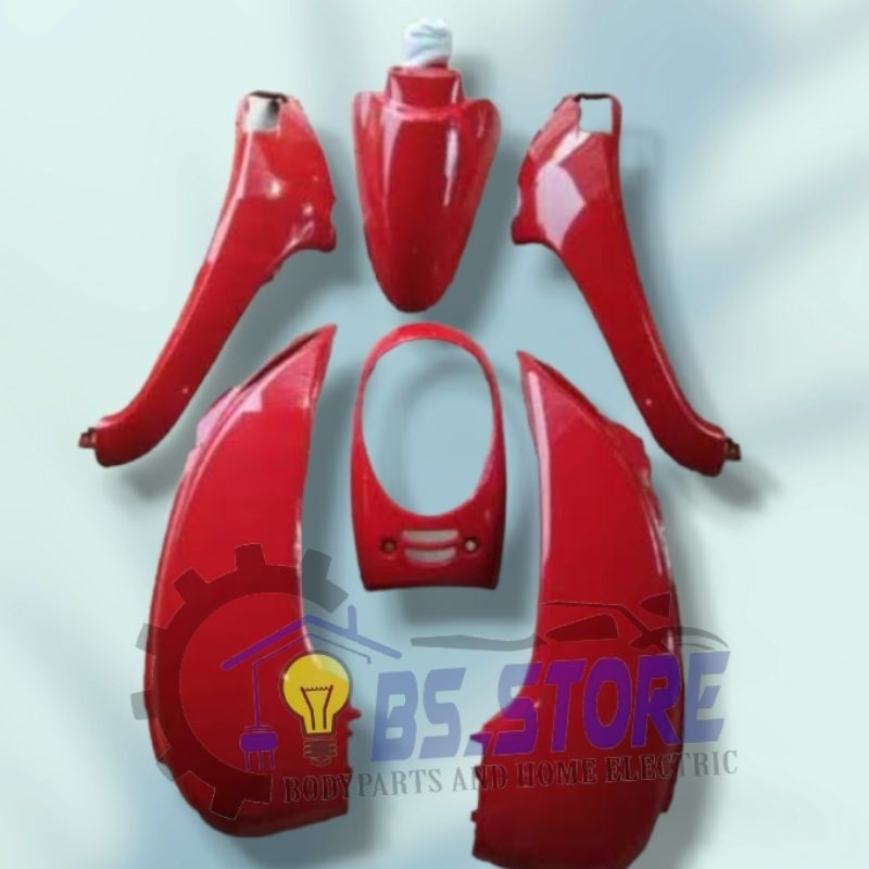COVER BODY SET SCOOPY FI 2013 2014 2015 2016  MERAH |  FULL BODY HONDA SCOPPY FI MERAH GLOSSY 2013 2
