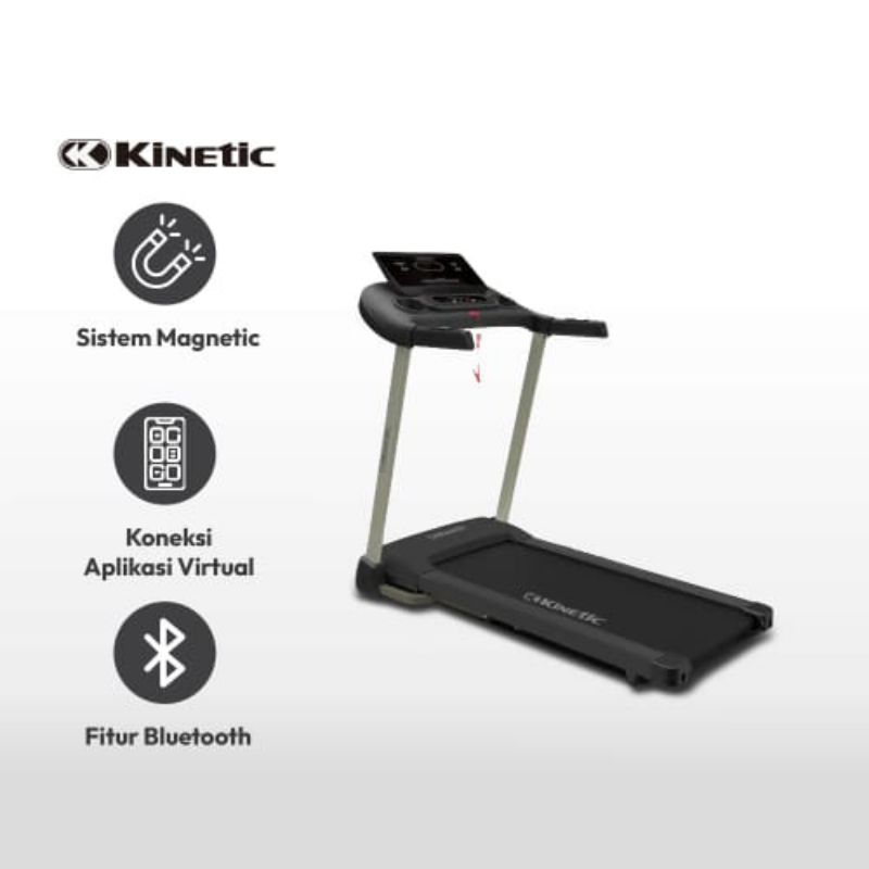 Kinetic Motorized Smart Treadmill 1.25 Hp 12p