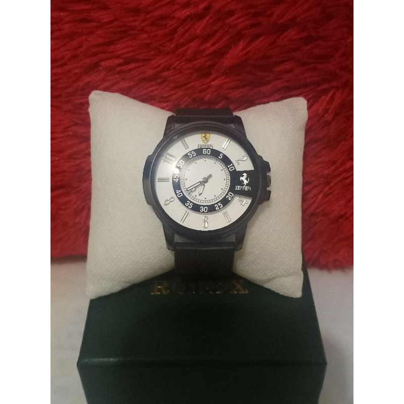 (COD)JAM TANGAN PRIA KEREN/JAM TANGAN FERARI REAL PIC 100%