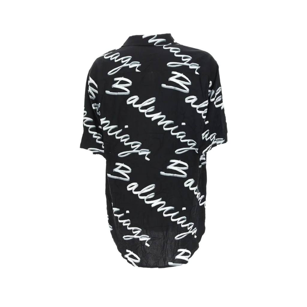Balenciaga Allover Logo Printed Shirt [ BALENCIAGA ]