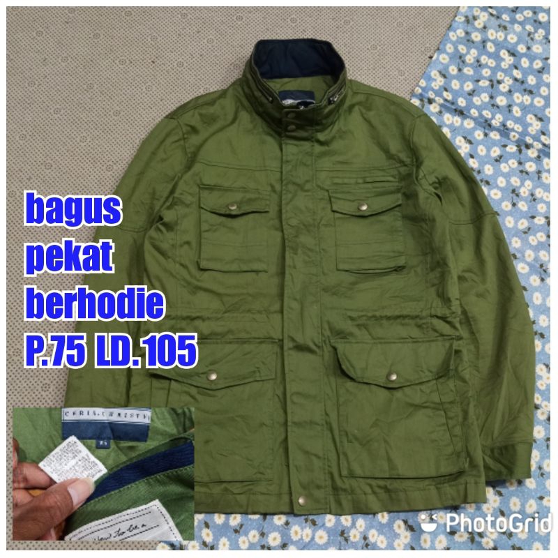 jaket parka army military m65 hijau chris christy ariel