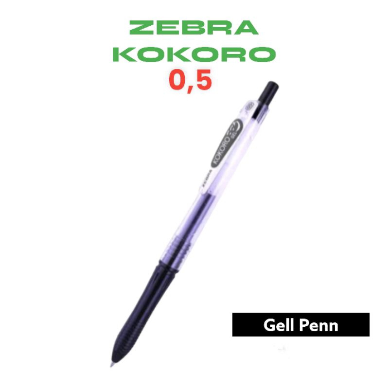 

Bolpen/PULPEN KOKORO SWEET GEL ZEBRA HITAM 0,5