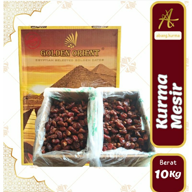 

Kurma Mesir Barari Golden Valley Golden Orient 10kg Panen Baru