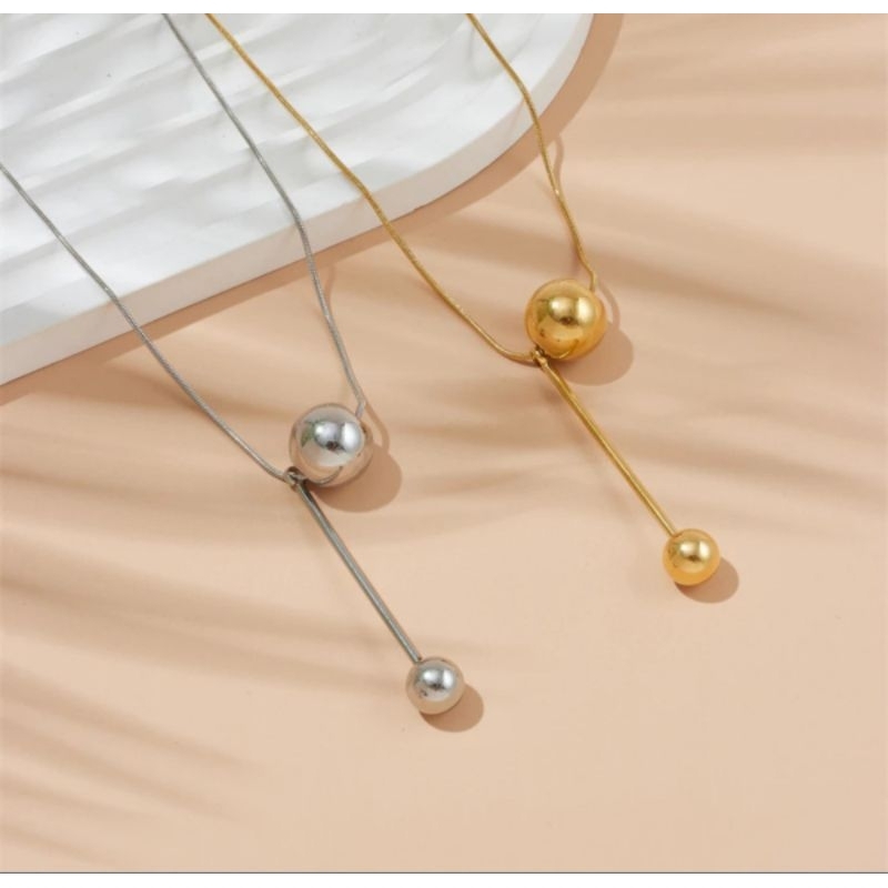 Kalung Bola Emas Muda Kadar 15% (2,1 Gram) Request kadar CHAT ADMIN