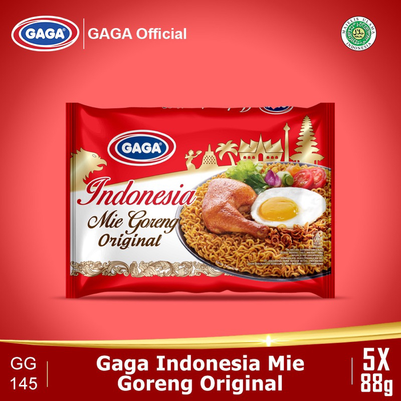 

Gaga indonesia mie goreng original 5 pcs.