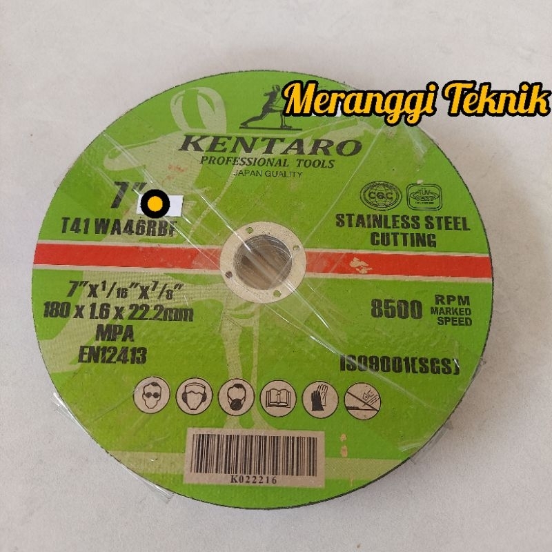 id1811 Mata potong gerinda 7" Kentaro cutting wheel batu gerinda grinda 7 inchi