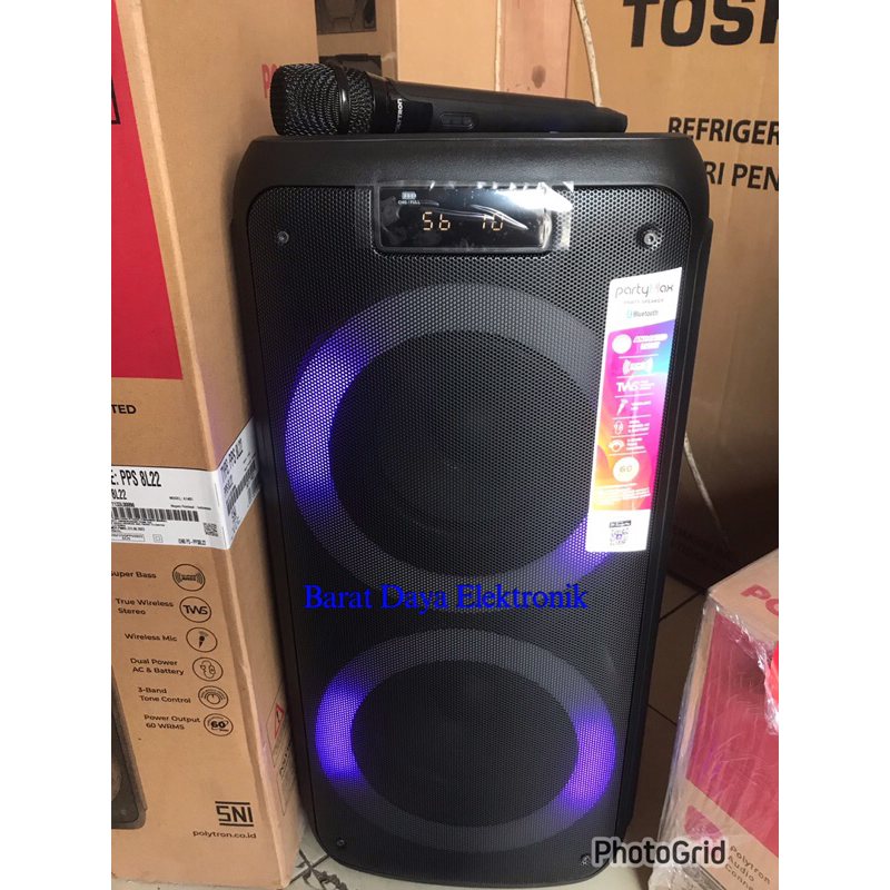 Speaker Polytron Bluetooth PPS-8L22 Speaker Portable Speaker Karaoke Portable