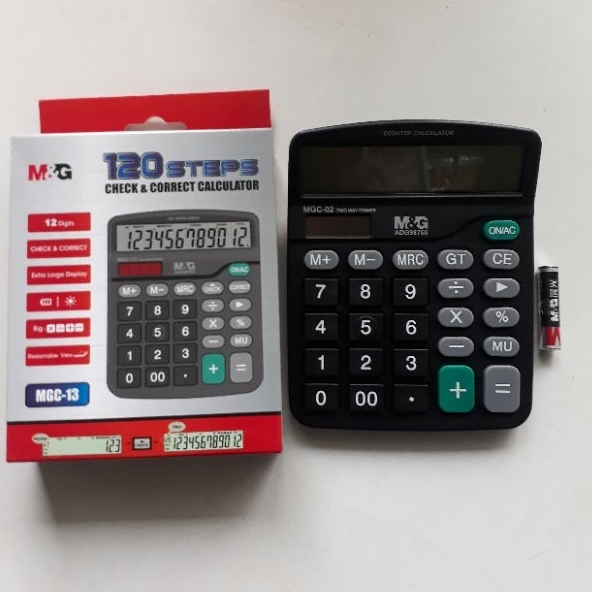 

CALCULATOR 120 STEPS ADG98793 MGC-13 12 DIGITS : M&G