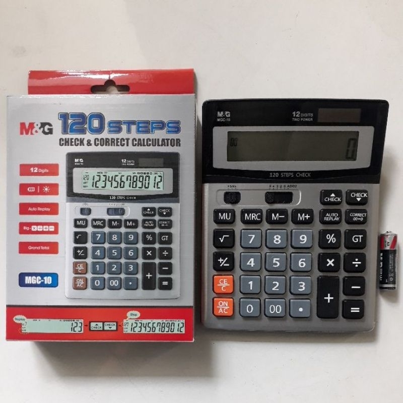 

CALCULATOR 120 STEPS ADG98779 MGC-10 12 DIGITS : M&G