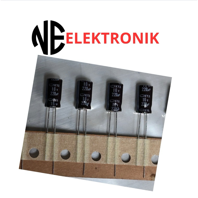 Kapasitor Elco 220uf 16v Original