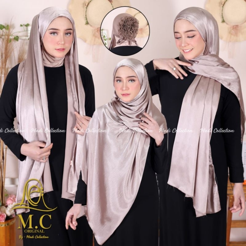 pashmina silk inner turki || pasmina inner || pashmina silk gradenza Cepol turki || pashmina instan