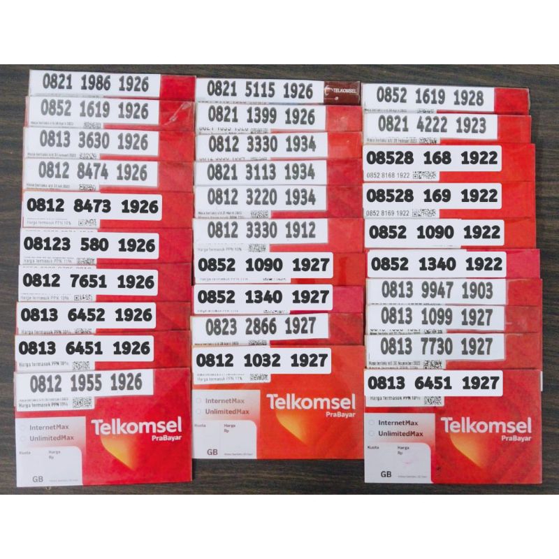 PERDANA TELKOMSEL NOMOR CANTIK SIMPATI TAHUN SUPER 1927 1922 1923 1903 1926 1934 1928 1933