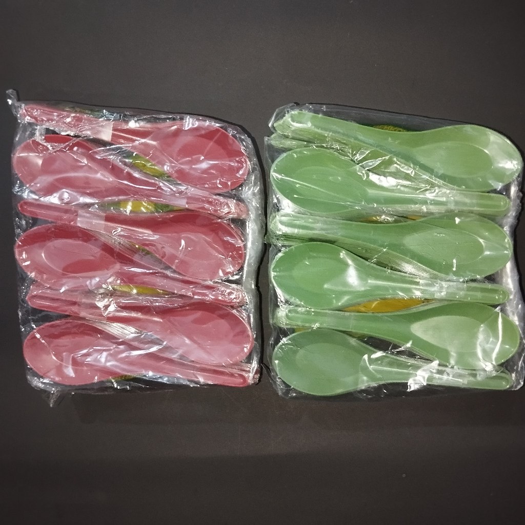 [ISI 144pcs] Sendok bebek plastik / sendok bebek plastik murah / sendok bebek warna / sendok bebek w