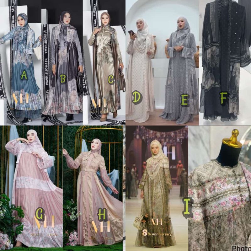 Gamis Premium  Motif Hawa Original