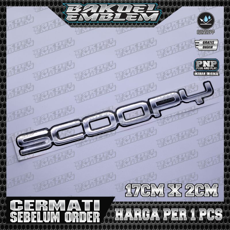 EMBLEM SCOOPY FONT DIGITAL, EMBLEM HONDA SCOOPY FONT DIGITAL