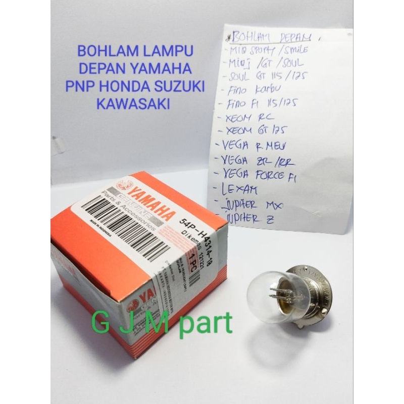 BOHLAM LAMPU DEPAN YAMAHA MIO 125 MIO J SOUL GT XEON LEXAM JUPITER VEGA FORCE FINO ORIGINAL ASLI
