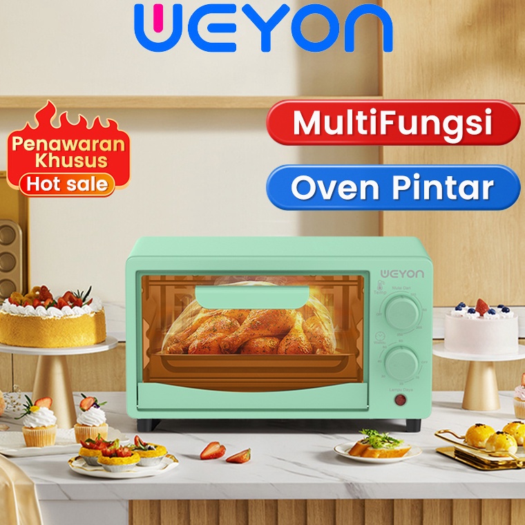 McI Weyon Oven Listrik 12L Oven Kecil Rumah Tangga Low watt Electric Oven Garansi 1 Tahun e Premium