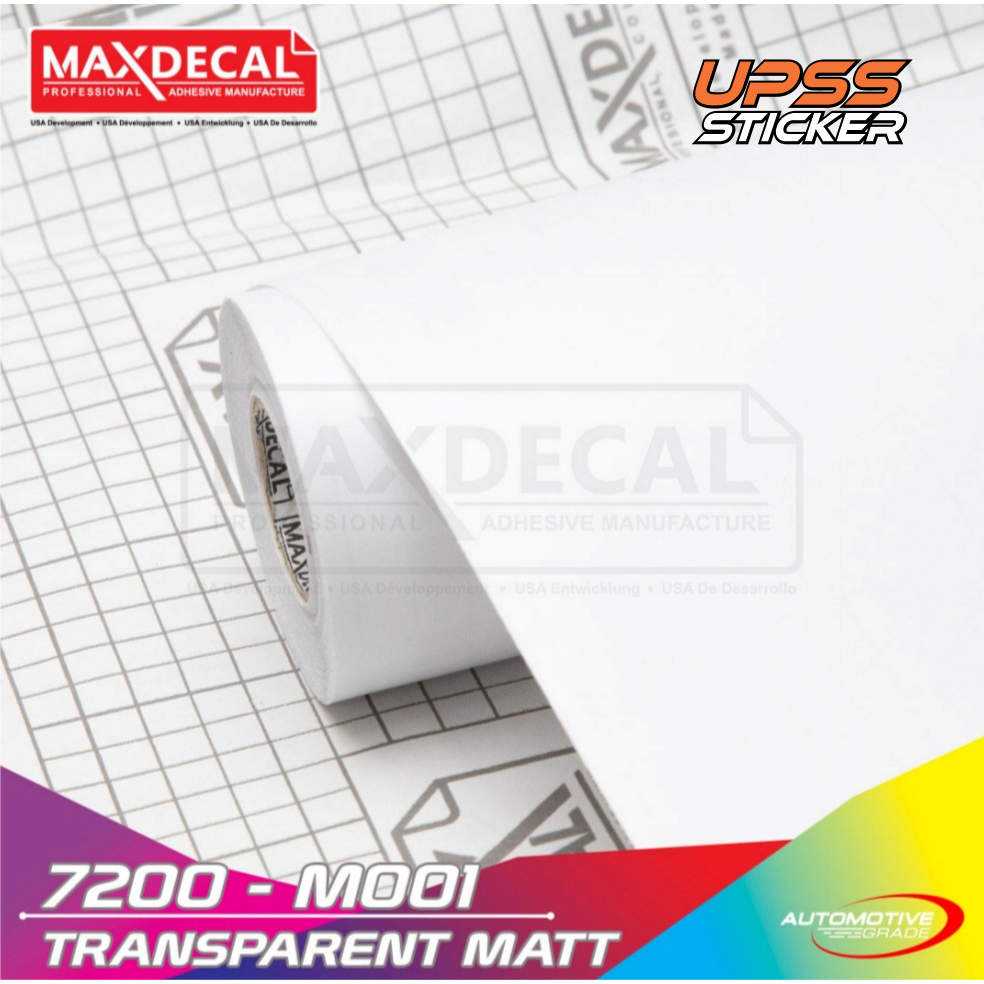 Sticker Skotlet Maxdecal 7200 M0001 Max Decal Transparan Doff