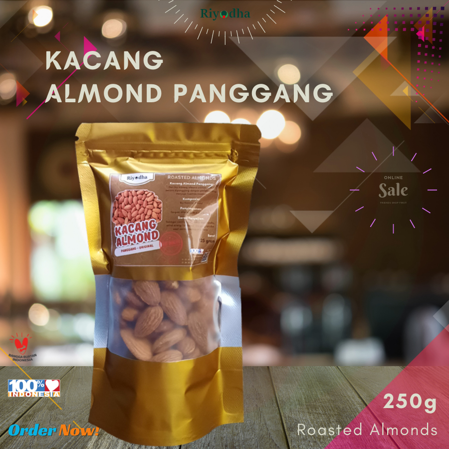 

Kacang Almond Panggang / Roasted Almonds 250g