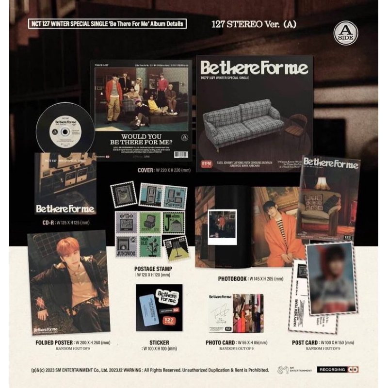 READY ALBUM BE THERE FOR ME NCT172 SEALED x FANSIGN