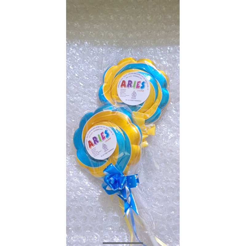 

Permen Lolipop Pelangi diameter 5 cm 1pack isi 30 pcs harga tertera untuk 1 pack untuk pengambilan jumlah besar bisa langsung chat kami untuk info lebih lanjut permen lolipop aries aman dikonsumsi sudah berlogo halal dan DEPKES terbuat dari gula murni