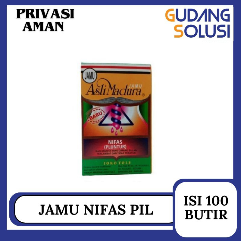 Jamu Nifas / Pluntur Jokotole isi 100 Pil