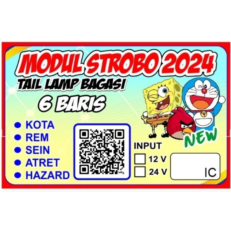 MODUL STROBO TAIL LAMP BAGASI 6BARIS 2024