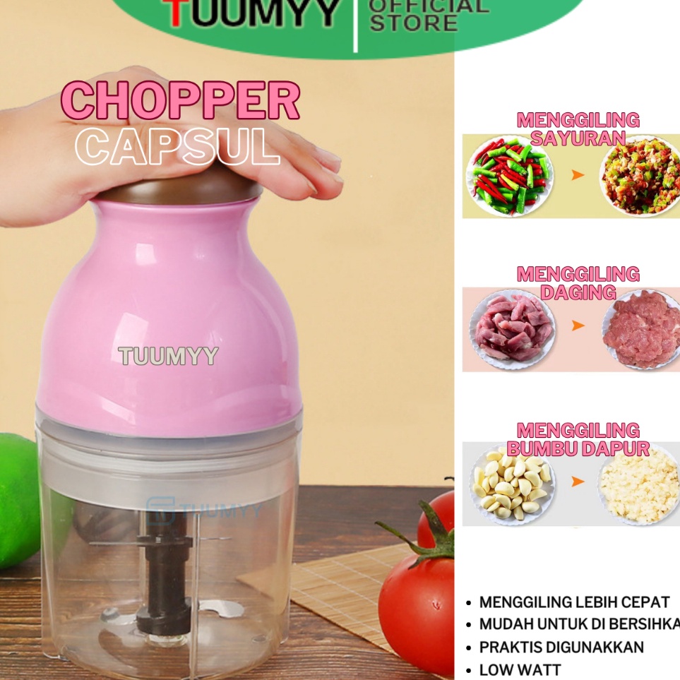 Nyp TUUMYY Blender Portable mini Kapsul cutter Quatre TM6887  Terkini