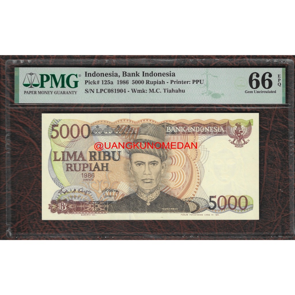 Uang Kuno 5000 Rupiah Teuku Umar