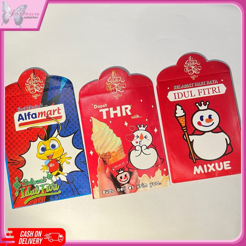 

[Langsung kirim] 50 pcs/ 5 pack amplop lebaran motif terbaru 2024 bahan premium anti sobek anti lecek