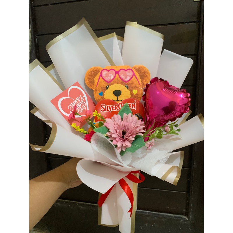 

valentine gift | coklat bear buket