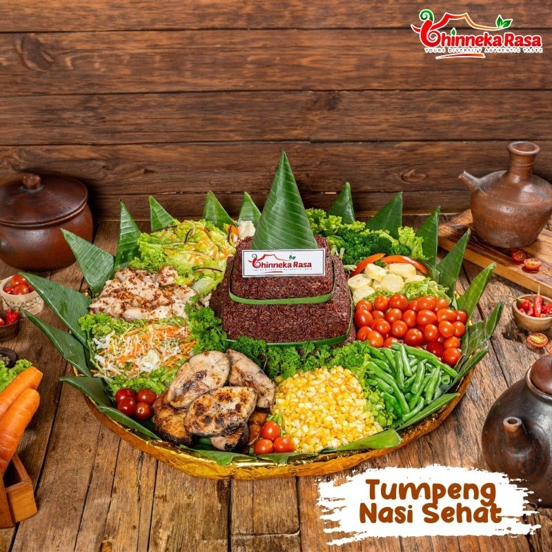 

Tumpeng Nasi Sehat ( untuk 15 orang)