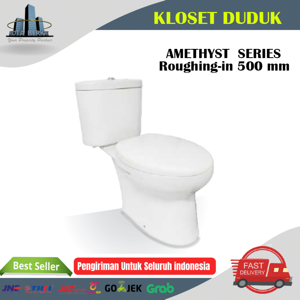 CLOSET DUDUK/ WC DUDUK TRILLIUN WARE AMETHYST