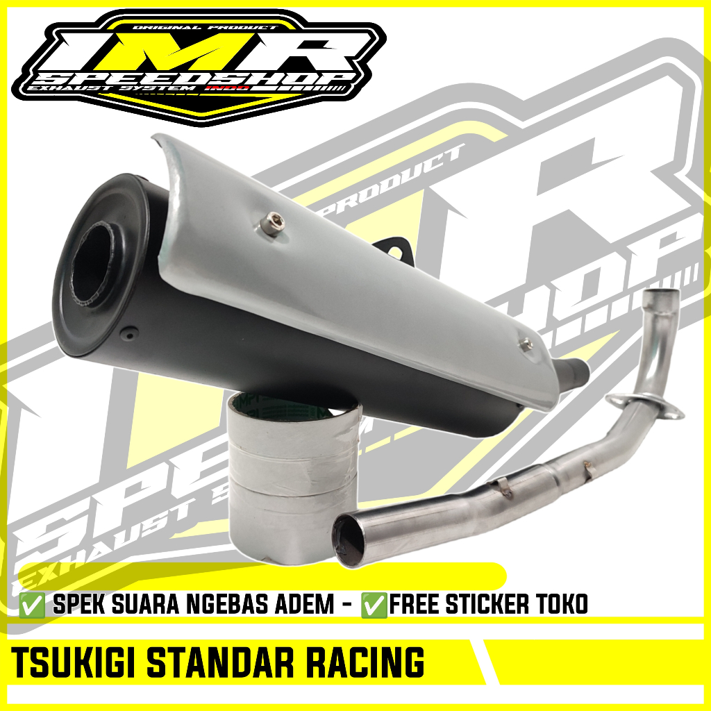 KNALPOT TSUKIGI STANDAR RACING JUPITER Z Z1 MX 135 OLD NEW VEGA R ZR RR FORCE Fi MX KING 150 ASTREA 