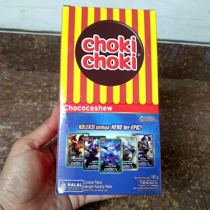 

Choki Choki Chococashew Cokelat Pasta 1 dus isi 24 pcs berat 180 gram