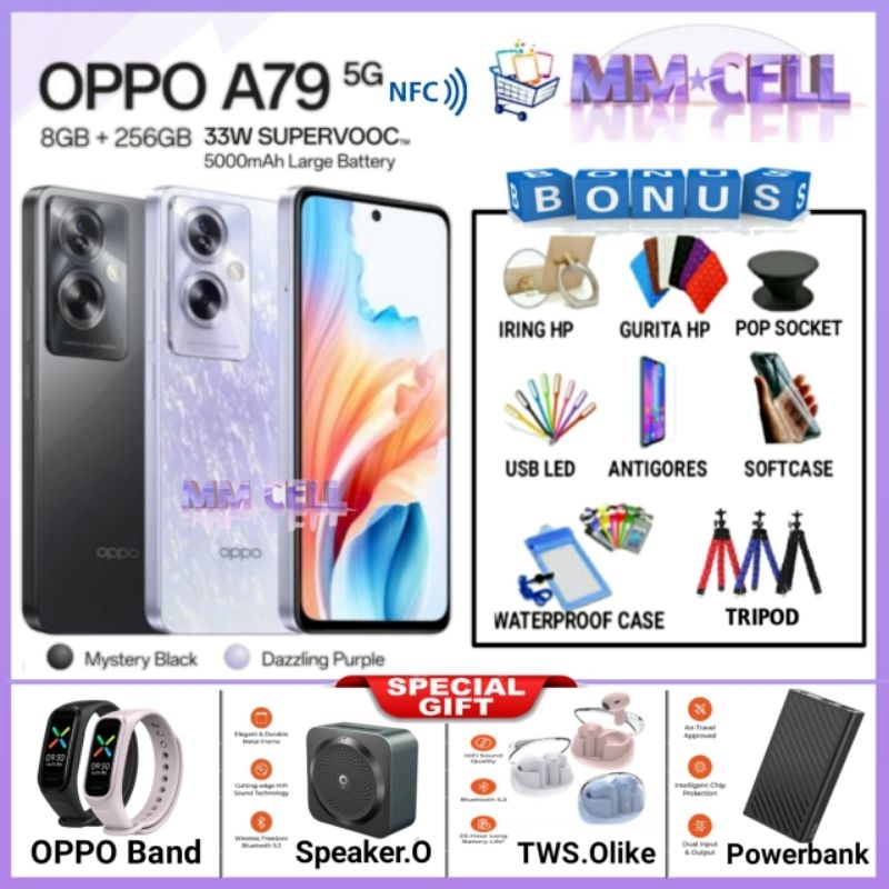 OPPO A79 5G RAM 8/256 | OPPO A 79 5G RAM 8/256 GARANSI RESMI OPPO INDONESIA