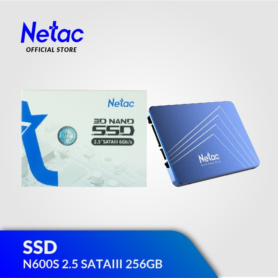 SSD SATAIII NETAC ORIGINAL 256GB