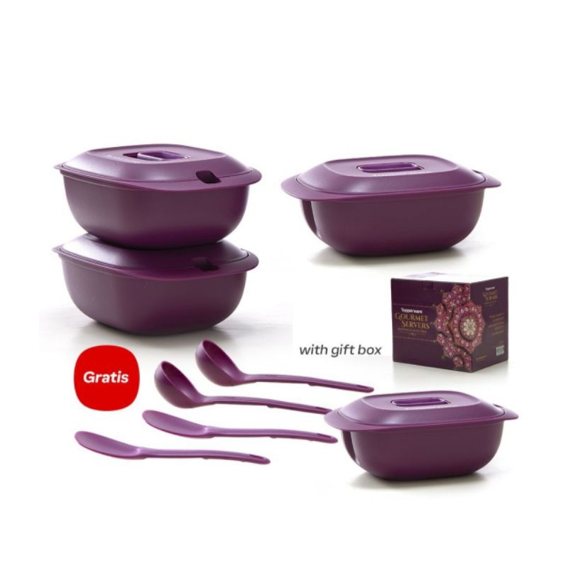 Gourmet Server UNGU Tupperware / Set wadah saji
