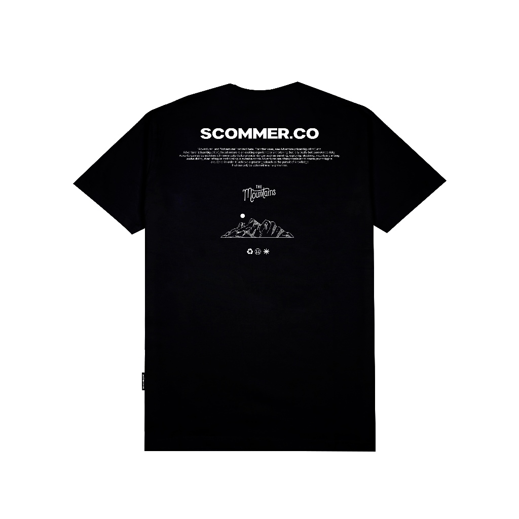 Scommer T-shirt Mountains Black