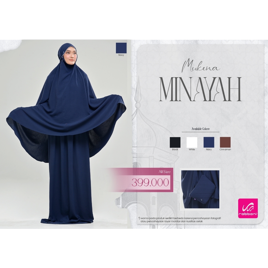Mukena Rabbani Minayah | Mukena Dewasas | Mukena Terbaru | Alat Sholat | Perlengkapan Sholat | Muken