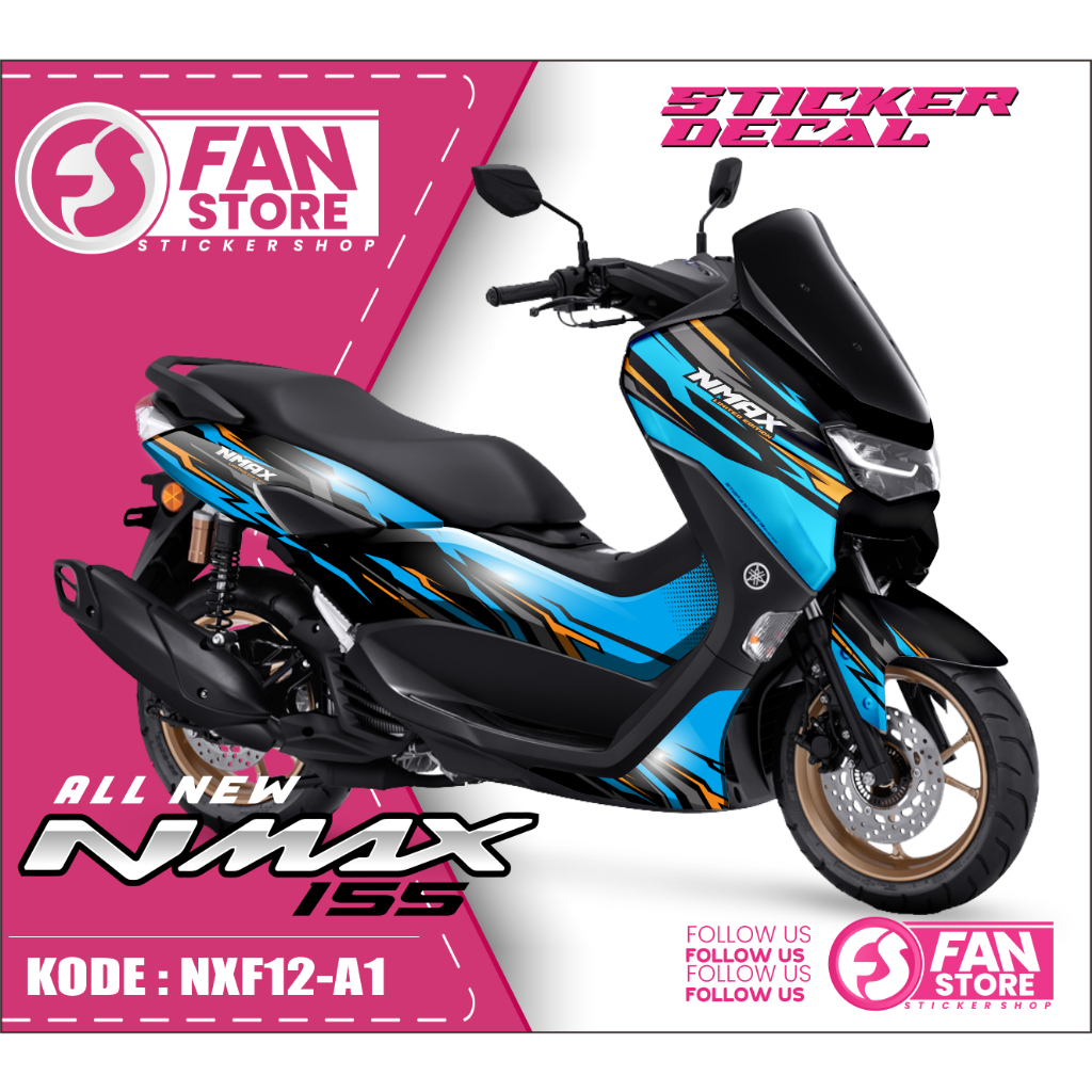 Decal Nmax New 2021 Full Body 155 abs - Sticker Decal Yamaha Nmax 2022 - Sticker New Nmax