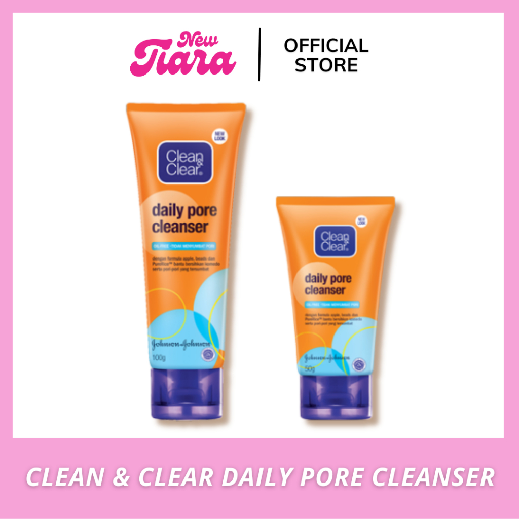 Clean & Clear Daily Pore Cleanser Sabun Cuci Muka Pembersih Wajah Komedo