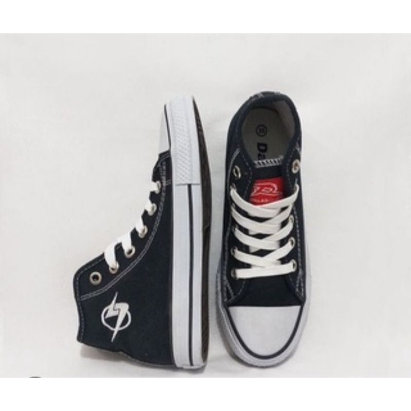 sepatu sekolah SMP SMA Dallas campus black /white 37/42