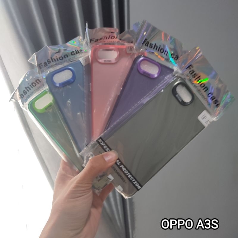 CASE HYBRID HOLOGRAM WARNA OPPO A3S