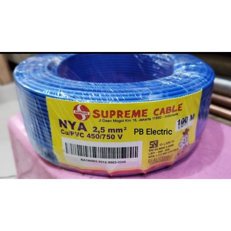 Kabel NYA 2.5 mm Supreme / NYA 2.5mm Supreme (4 Warna)