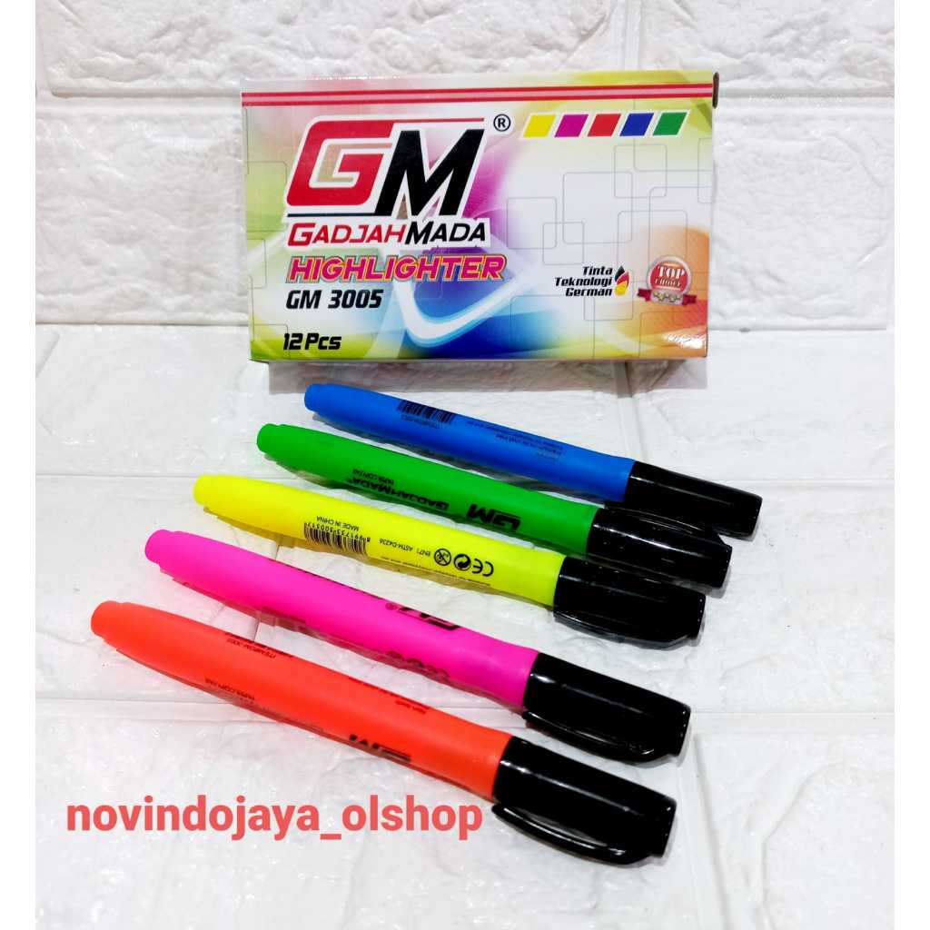 

HIGHLIGHTER/PENANDA WARNA WARNI GAJAHMADA GM-3005 TERMURAH