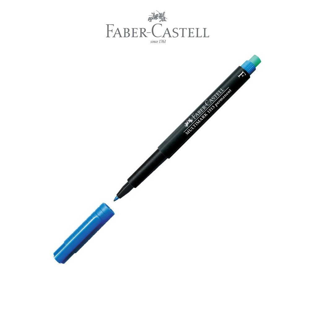SPIDOL OHP / MULTIMARK PERMANENT MARKER / OPF / OHP FABER CASTELL F FINE BIRU