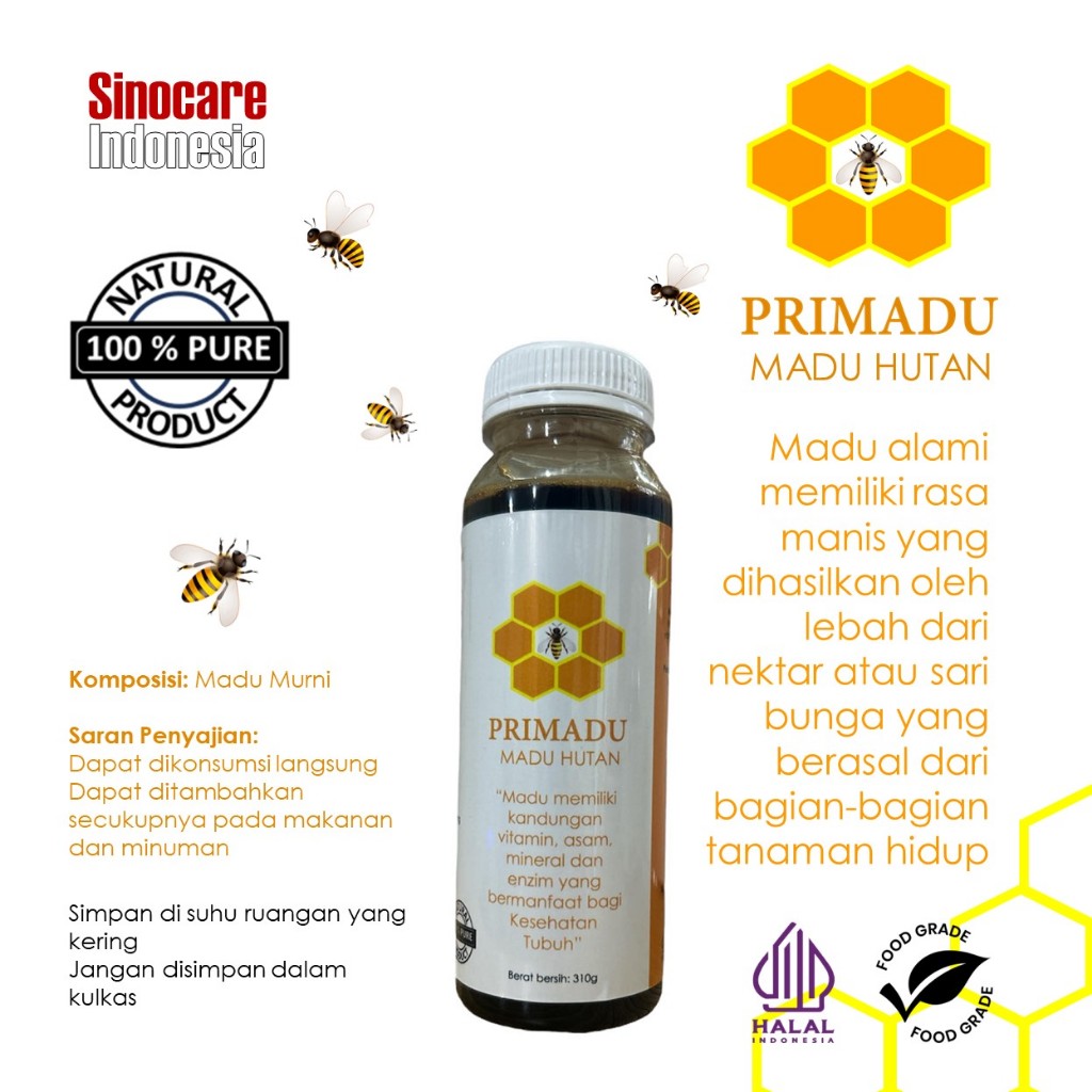 

PRIMADU Madu Hutan Asli 310g